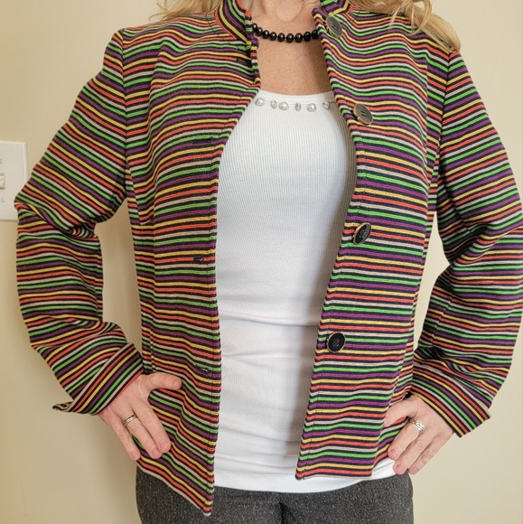 Talbots Rainbow Blazer - Picture 2 of 7
